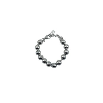 bracciale in acciaio con sfere lucide mod. itabr1068 [5b0445b3]