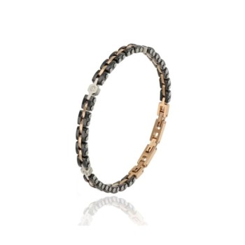 bracciale in acciaio rosa/nero mod. itabr7048 [fb4dcc76]