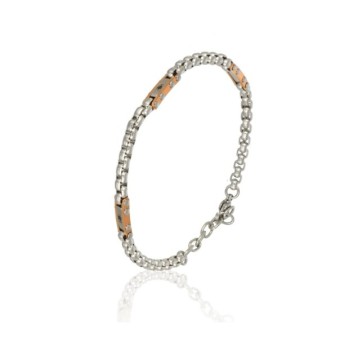 bracciale in acciaio maglia corda mod. itabr7184 [938962fe]