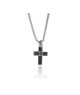 collana in acciaio con croce bicolor mod. itapend2427 [4cc20fc1]