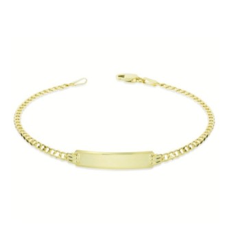 BRACCIALE CON TARGA IN ORO 9KT MOD. 1115 [8b68c214]