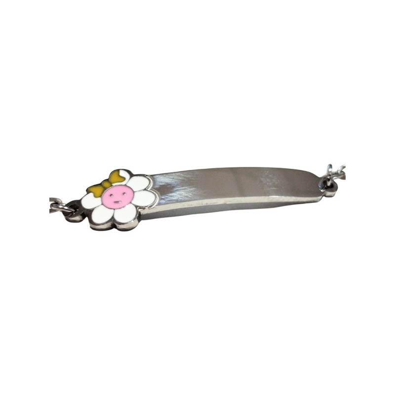 Bracciale in acciaio Bimba con piastra Mod.BRD00511 [98f49a68]