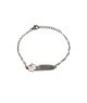 Bracciale in acciaio Bimba con piastra Mod.BRD00511 [41d2d965]