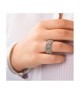 Anello a fascia larga piccolo con texture sferica e zirconi incastonatiMod.XAN226P [e9945fc6]