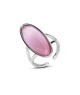 Anello con pietra grande rosa ovale Mod.XAN232R [b6c055fd]