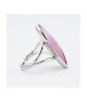 Anello con pietra grande rosa ovale Mod.XAN232R [3a3ce05e]
