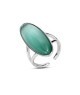 Anello con pietra grande verde acqua ovale Mod.XAN232T [a42b86f9]