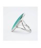 Anello con pietra grande verde acqua ovale Mod.XAN232T [7d0dc5f4]
