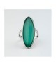 Anello con pietra grande verde acqua ovale Mod.XAN232T [ca1004f0]