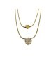 Collana in acciaio 316L  anallergico composta da 2 fili Mod.CLD00054 [c5ffe9a7]