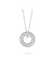 Collana girocollo con pendente circolare in pavè di zirconi e fiore incastonato al centro Mod.XGR754 [11458f59]