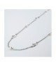 Collana lunga con perle e profili a forma di foglie con effetto torchon Mod.XGR763 [848b7135]
