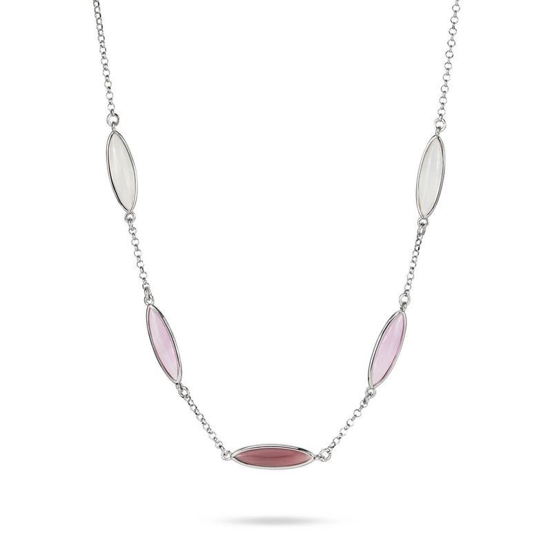 Collana girocollo con cristalli white, rosa e ametista Mod.XGR764 [7ff7f839]