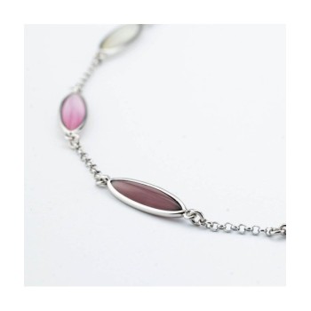 Collana girocollo con cristalli white, rosa e ametista Mod.XGR764 [11cc7a30]