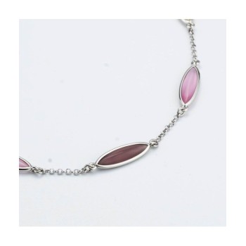 Collana girocollo con cristalli white, rosa e ametista Mod.XGR764 [149c3d2e]