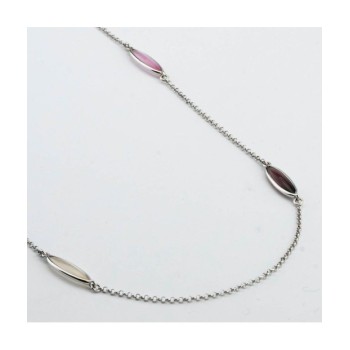 Collana con cristalli white, rosa e ametista Mod.XGR765 [9660a231]