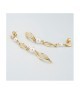 Orecchini pendenti placcati oro giallo con perle e foglie torchon Mod.XOR779D [29723186]
