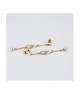 Orecchini placcati oro giallo pendenti con perla e foglia torchon Mod.XOR782D [5f74a6a5]