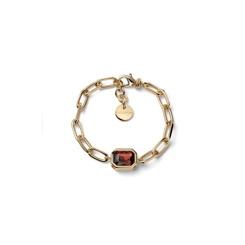 Bracciale Joya catena e cristallo marrone Mod.2824 [715146c2]