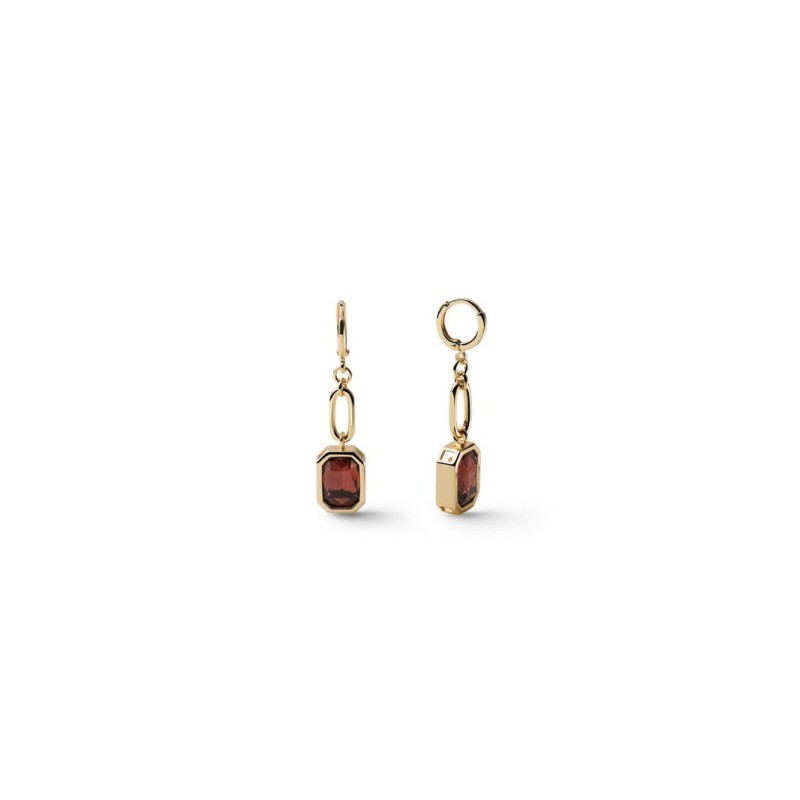 Orecchini catena Joya cristallo marrone Mod.2840 [e2fd42b8]