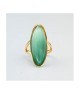 Anello placcato oro giallo con pietra grande verde acqua ovale Mod.XAN232DT [68280a8b]