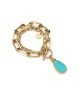 Bracciale catena con cristallo turchese MOD. 2039 [73e60ac5]