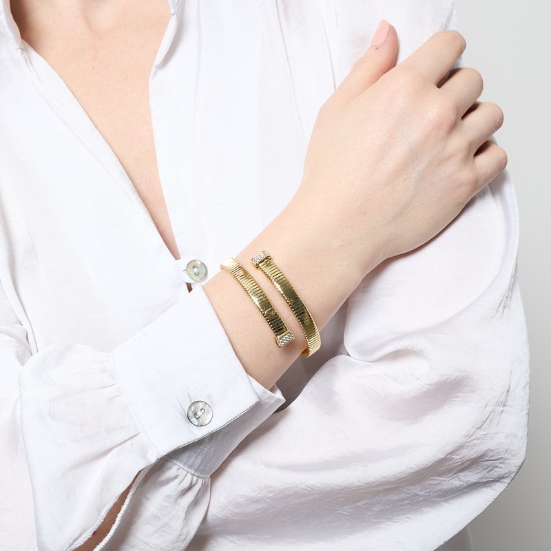 Bracciale tubogas con zirconi mod. 2674 [4c9c6e03]