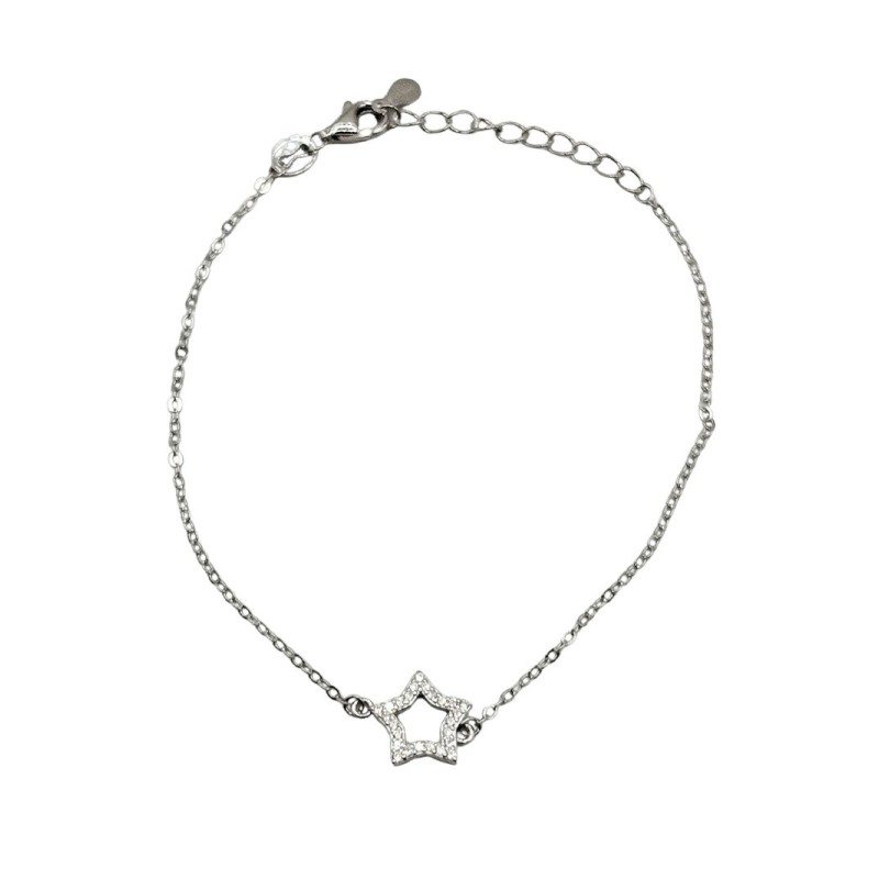 Bracciale con stella in argento 925 mod. b0273 [7aecbd69]