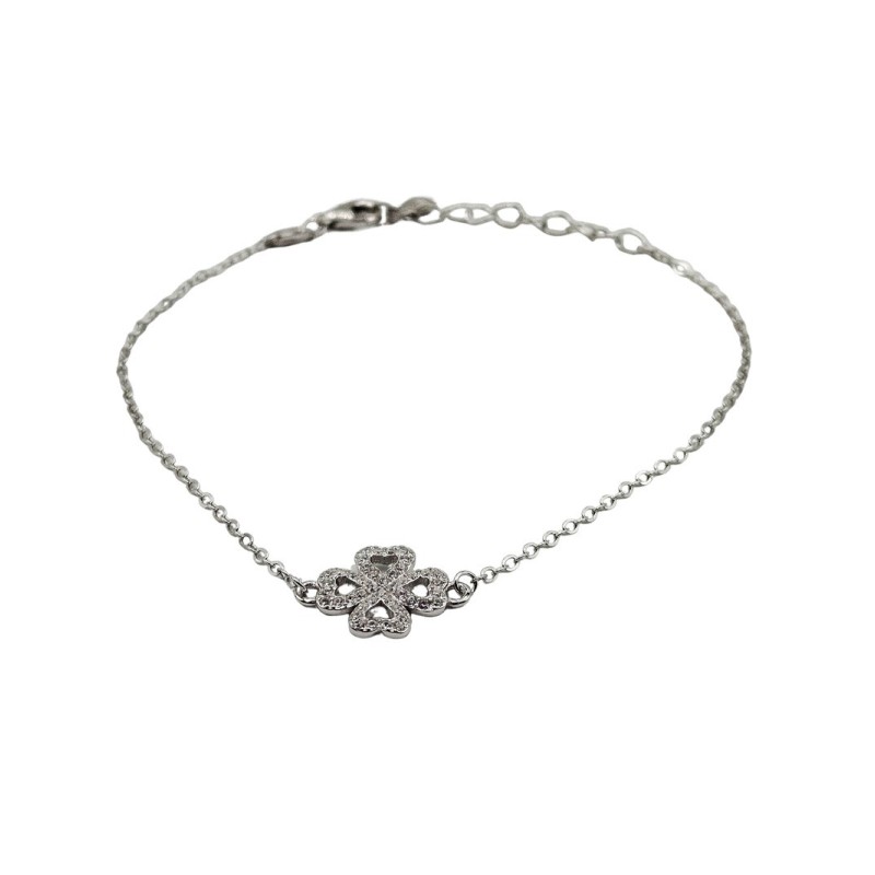 Bracciale con quadrifoglio in argento 925 mod. b0279 [4cd1c964]