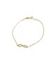 Bracciale infinito in argento dorato 925 mod. b0333gd [19abed30]