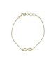 Bracciale infinito in argento dorato 925 mod. b0333gd [c08dae3d]