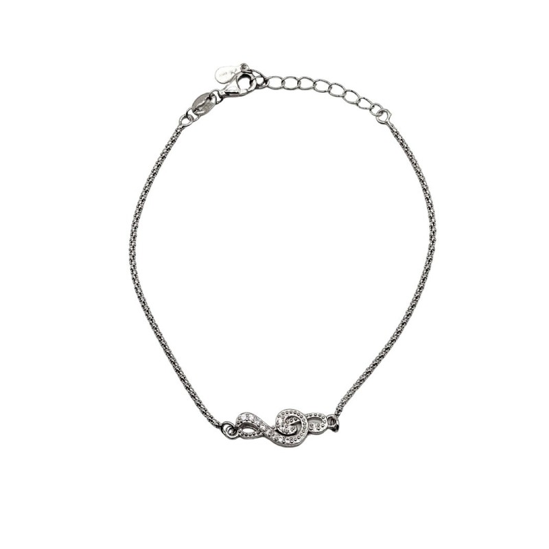 Bracciale nota musicale in argento 925 mod. B0370 [5f5534d2]