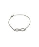 Bracciale infinito in argento 925 maglia popcorn mod. b0374 [62ccbb25]