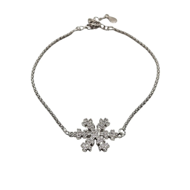 Bracciale fiocco di neve in argento 925 mod. b0378 [461a1c2c]