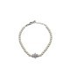 bracciale perle con fiore in argento 925 mod. b0648 [264c9225]
