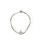 bracciale perle in argento 925 con quadrifoglio mod. b0645 [e2553ded]