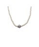 collana di perle con fiore in argento 925 mod. cl0161 [41700f5c]