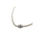 collana di perle con fiore in argento 925 mod. cl0161 [98564c51]