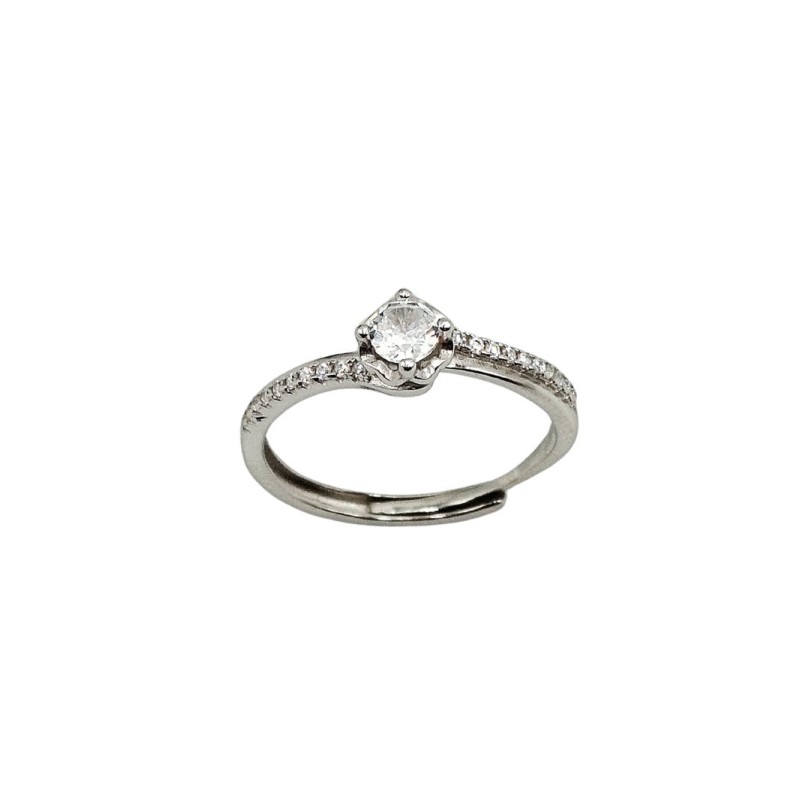 Anello solitario in argento 925 mod. r1545 [a664a00b]