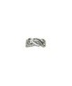 anello intrecciato in argento e zirconi mod. r1785 [b37fa51c]