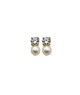 orecchini in argento dorato con zirconi e perle mod. tghea2189 [753b1a11]