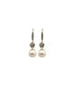 orecchini in argento dorato fiore con perla mod. tghea2175 [e9ad96f0]