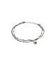 bracciale in argento maglia fettuccina 2 fili con perla mod. ncbr1238 [26943217]