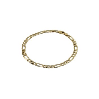 bracciale in argento dorato maglia 3+1 mod. ncbr1248 [944cf306]