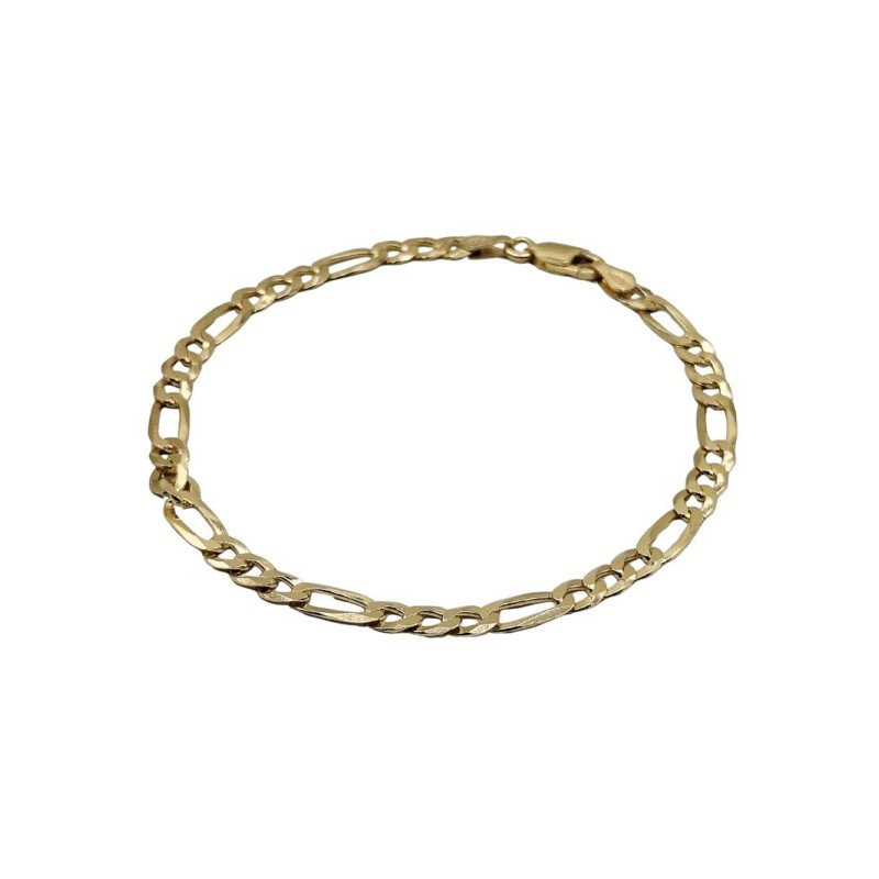 bracciale in argento dorato maglia 3+1 mod. ncbr1248 [944cf306]