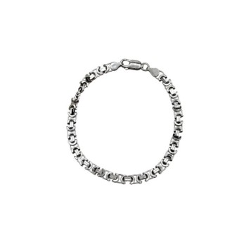 bracciale in argento brunito da 21 cm mod. ncbr314 [de097dff]