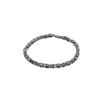 bracciale in argento brunito 21 cm mod. ncbr4186 [be876525]