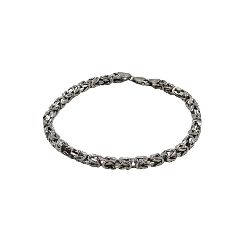 bracciale in argento brunito 21 cm mod. ncbr4186 [be876525]