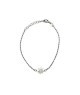 bracciale in argento maglia corda con fiore mod. ncbr845 [7adcc3c4]