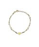 bracciale in argento dorato con cuore centrale mod. ncbr852 [5801a51d]